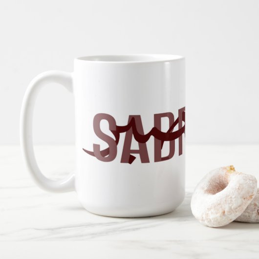 Sabr “忍耐” アラビア語 英語 マグカップ  (ドーナツ)