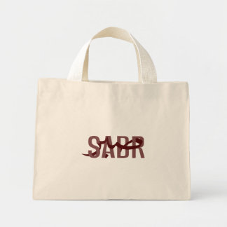 Sabr Arabic Tote BagMinimalist Islamic Calligraphy ミニトートバッグ
