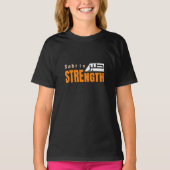 Sabr is Strength – Islamic Patience Quote Tシャツ (正面)