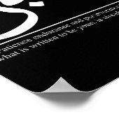 Sabr Patience Arabic Motivational Islamic Muslim P ポスター (角)