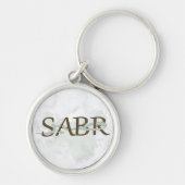 Sabr | Patience Islamic Calligraphy Keychain  キーホルダー (正面)