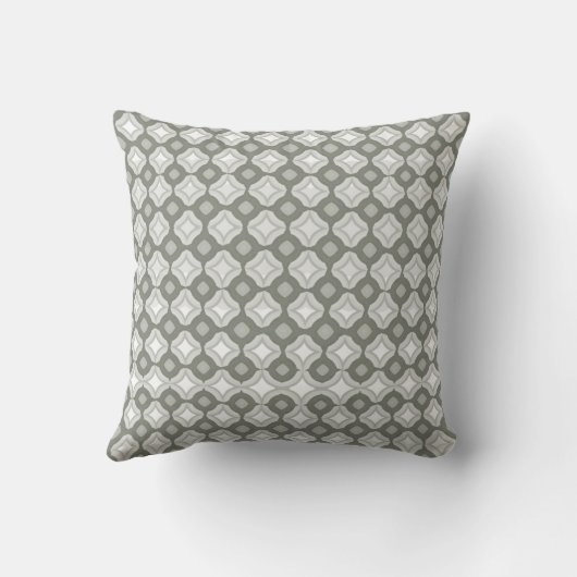 Sabre Gray Throw Pillow クッション (裏面)