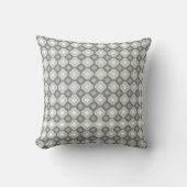 Sabre Gray Throw Pillow クッション (正面)
