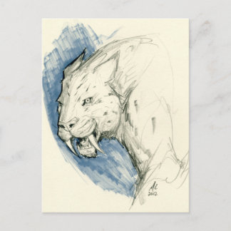 Sabre Tooth Tigerはがき ポストカード