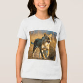 Sabre-Toothed Spotted Lioness Ambush – Predator vs トライブレンドTシャツ (正面)
