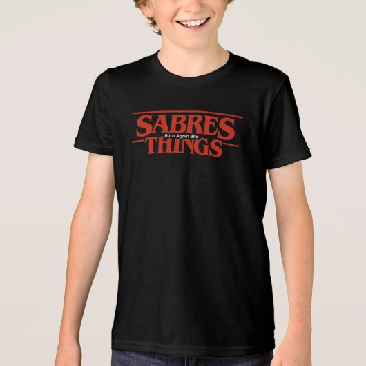 Sabres Born Again Bflo Things トライブレンドＴシャツ (正面)