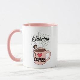 Sabrinaはコーヒーを愛します マグカップ
