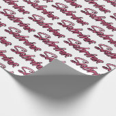 Sabrina faded pink personalisiertes Geschenkpapier ラッピングペーパー (角)