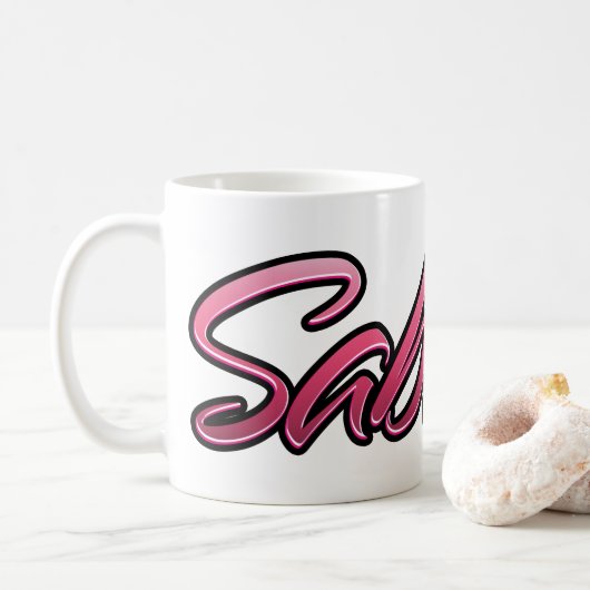 Sabrina faded pink Tasse Teetasse Kaffeetasse コーヒーマグカップ (ドーナツ)
