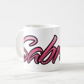 Sabrina faded pink Tasse Teetasse Kaffeetasse コーヒーマグカップ (正面左)