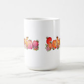 Sabrina - Floral and Bee Design Mug コーヒーマグカップ (中央)
