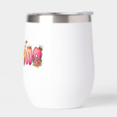 Sabrina - Floral and Bee Design Water Thumbler (左面)