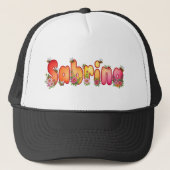 Sabrina - personalised hats for her キャップ (正面)