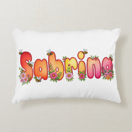 Sabrina - Personalized Bee Pillow アクセントクッション