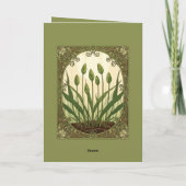 Sabzeh Rebirth Vintage Botanical Nowruz Art カード (裏面)