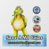 SACタートルロゴウィンドウにしがみつく ウィンドウサイン (シート)