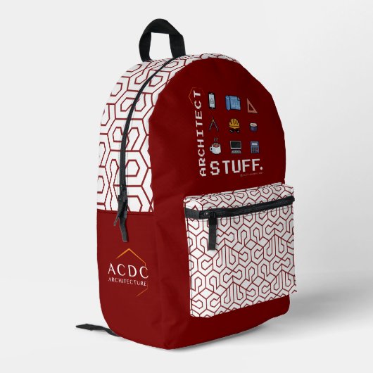 Sac à dos Architect Stuff プリントバックパック (裏面左端)