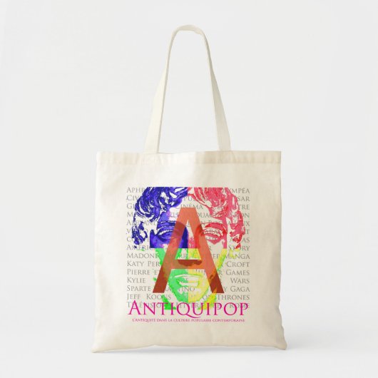 Sac Antiquipop - logo saison 1 (statue) トートバッグ (正面)
