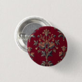 Sac broderie medievale fleurie en rouge bordeaux 缶バッジ (正面&裏面)