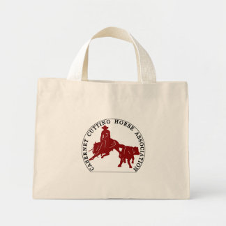 Sac Cabernet CHA Naturelロゴボルドー ミニトートバッグ