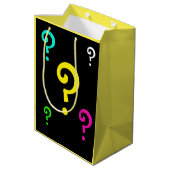 Sac Cadeau Moyen motif points d'interrogation ミディアムペーパーバッグ (裏面アングル)