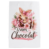 Sac Cadeau Pâques "Team Chocolat"  ミディアムペーパーバッグ (裏面)
