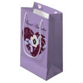 Sac Cadeau Saint-Valentin Cœur de Violettes スモールペーパーバッグ (正面アングル)