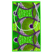Sac cadeau, Wax Africain vert. スモールペーパーバッグ (裏面)