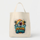 Sac de Courses Océan King – Requin Sauvage & Ambia トートバッグ (正面)
