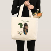 Sac fourre -tout Afrique  ラージトートバッグ (正面(商品))