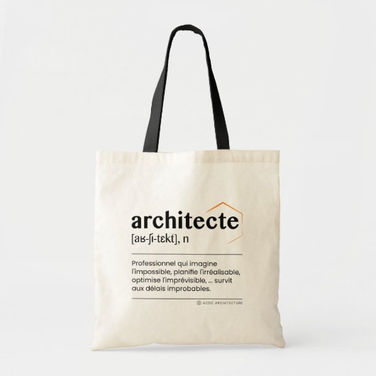 Sac fourre-tout Architecte トートバッグ (正面)