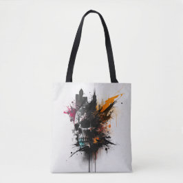 sac fourre-tout art abstrait トートバッグ