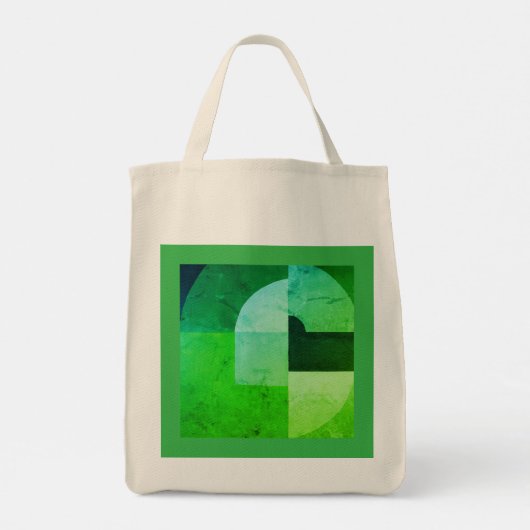 Sac fourre-tout art vert flach トートバッグ (裏面)