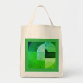 Sac fourre-tout art vert flach トートバッグ (正面)