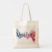 Sac Fourre-tout Budget Jesus First double face トートバッグ (裏面)