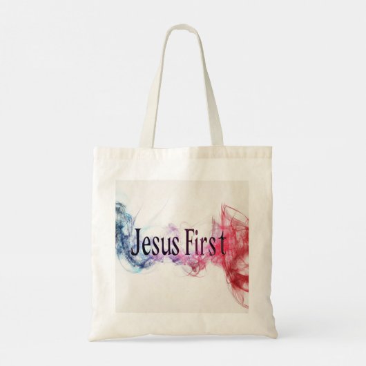 Sac Fourre-tout Budget Jesus First double face トートバッグ (裏面)