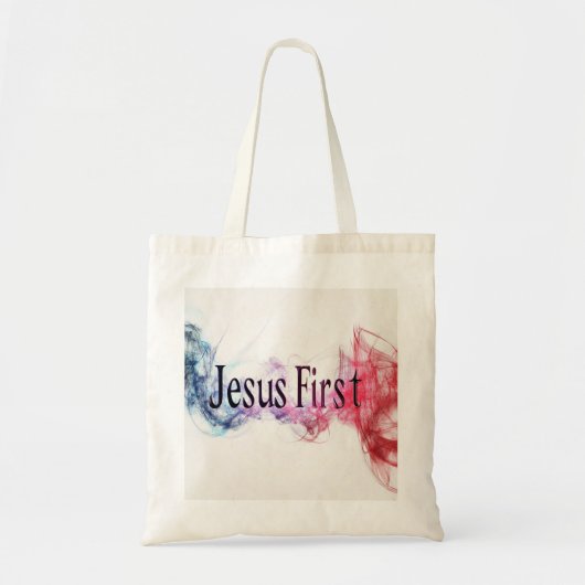 Sac Fourre-tout Budget Jesus First double face トートバッグ (正面)