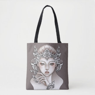 Sac fourre-tout Déesse de la terre brun トートバッグ