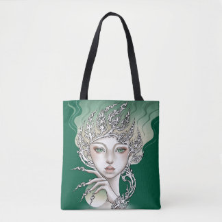 Sac fourre-tout Déesse des arbres vert トートバッグ