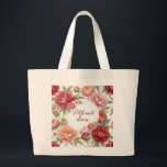 Sac fourre-tout jumbo floral pivoine – Grand forma ラージトートバッグ<br><div class="desc">Alliez grande capacité, élégance et douceur florale avec ce sac fourre-tout jumbo signé Petit mot doux 💐 Habillé d’un motif délicat de pivoines aux nuances de rose et de rouge, ce sac grand format est idéal pour accompagner les journées bien remplies. Son design fleuri et poétique apporte une touche féminine...</div>