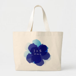 Sac Fourre-tout Jumbo Popflower Bleu ラージトートバッグ