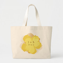 Sac Fourre-tout Jumbo Popflower Jaune ラージトートバッグ