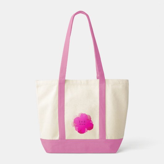 Sac Fourre-tout Jumbo Popflower Rose トートバッグ (裏面)
