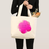 Sac Fourre-tout Jumbo Popflower Rose ラージトートバッグ (正面(商品))