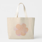 Sac Fourre-tout Jumbo Popflower rose poudré ラージトートバッグ (裏面)