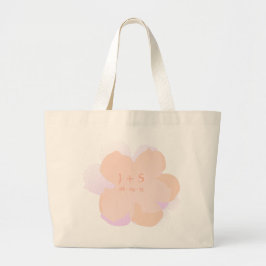 Sac Fourre-tout Jumbo Popflower rose poudré ラージトートバッグ
