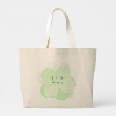 Sac Fourre-tout Jumbo Popflower vert pale ラージトートバッグ (裏面)