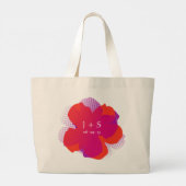 Sac Fourre-tout Jumbo Popflower Violet/orange ラージトートバッグ (裏面)