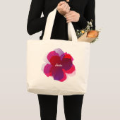 Sac Fourre-tout Jumbo Popflower Violet/rose ラージトートバッグ (正面(商品))