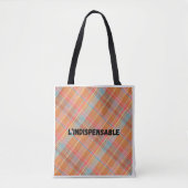 Sac fourre-tout  L'indispensable - Motif Madras トートバッグ (正面)